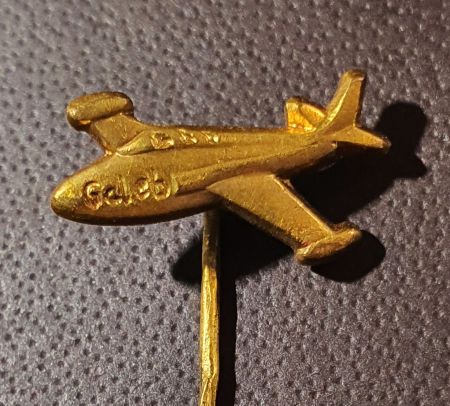 R422 - Alte Anstecknadel Flugzeug Jet G-2 Galeb 60er Jahre