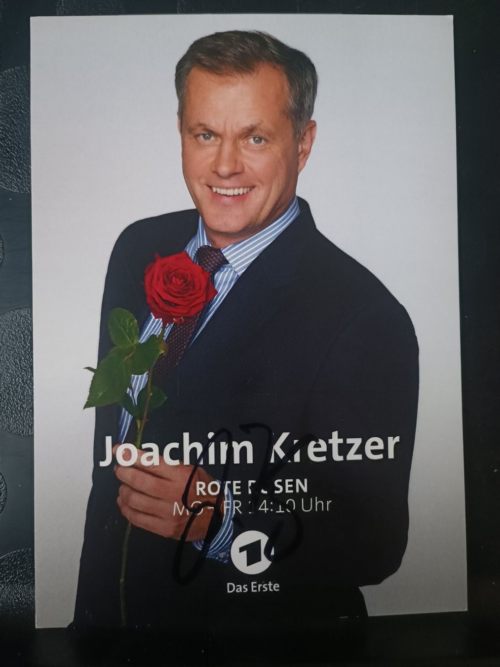 Autografi: Joachim Kretzer - handsigniert - Rote Rosen – Usato da Menziken venduto da Artographs