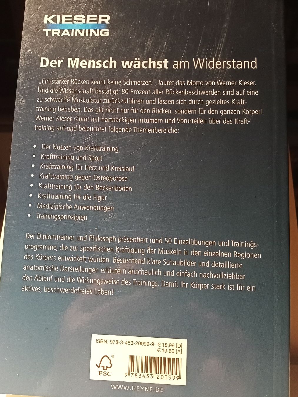Livres: Werner Kieser: Ein starker Körper – D'occasion à Oftringen par Myti 1
