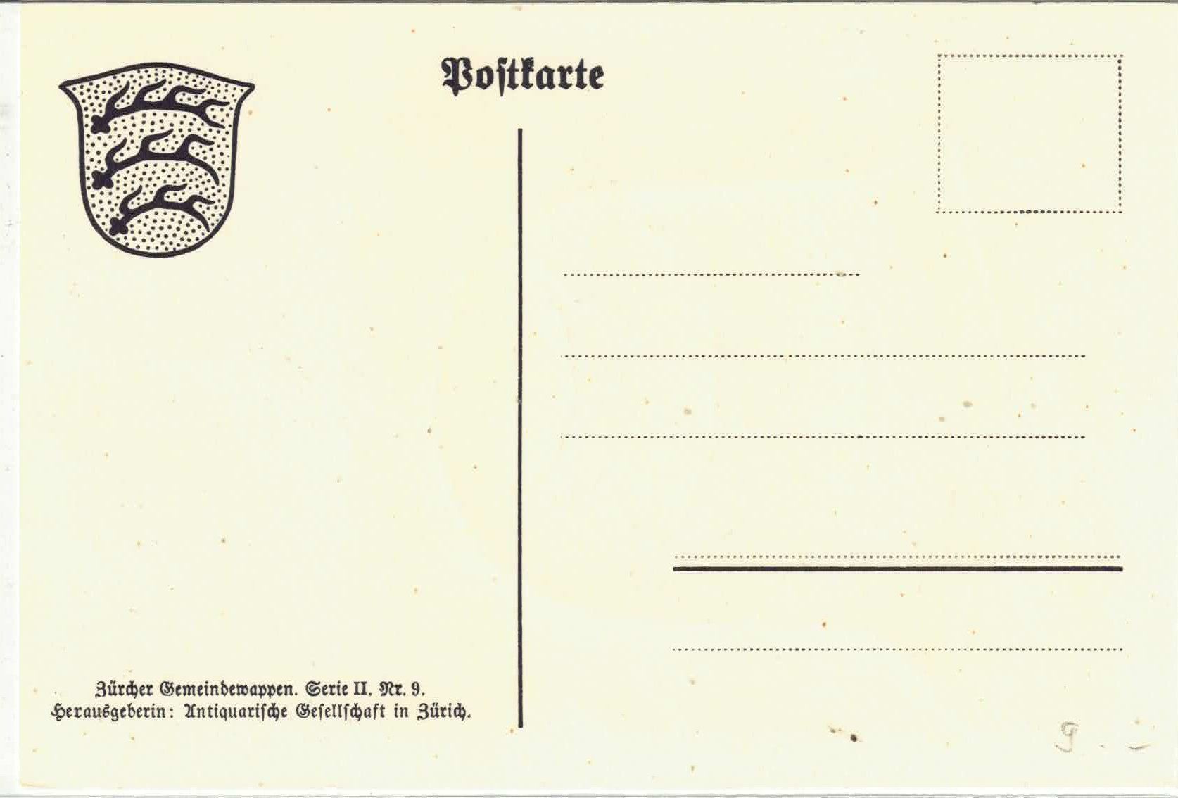 Cartes postales: Glattfelden - Gemeindewappen – D'occasion à Ettingen par Kartenplanet 1