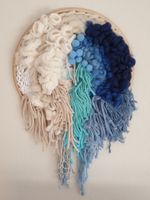Modern Makramee Wandbehang Wanddekor Scandinavian Stil neu