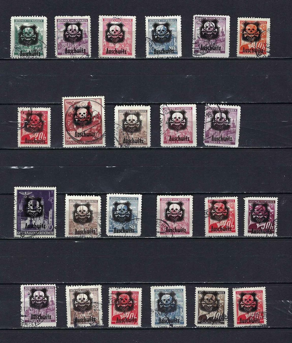 Alle Briefmarken: Lot Auschwitz gest. – Gebraucht aus Lindau von Rickie123