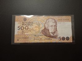 Portugal Banknote 500 Escudos 1982