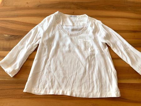 NILE - Traum Seiden Top/Shirt weiss Grösse XS