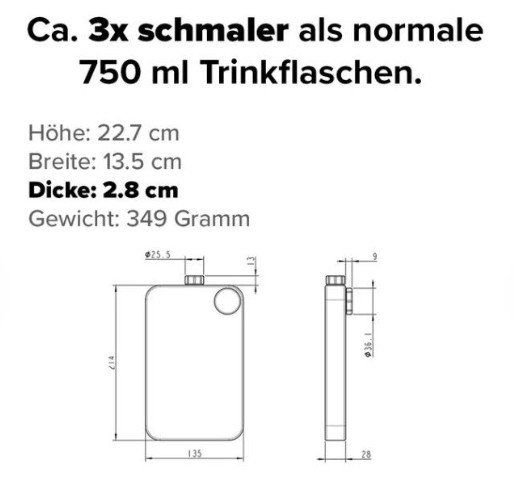 Trinkflaschen & Thermosflaschen: Trinkflasche Marke SideFill, 7.5 dl, NEU – Neu und originalverpackt aus Otelfingen von alles-ab-einem-Fr. 5