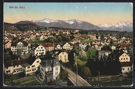 Rüti /ZH, Teilansicht mit Strassenparti