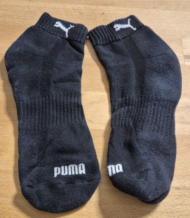 Schwarze Puma Quarter Socken, Grösse 43-46, 13 Paar
