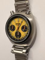Vintage Citizen Bullhead Automatic Chronograph – Yellow Dial