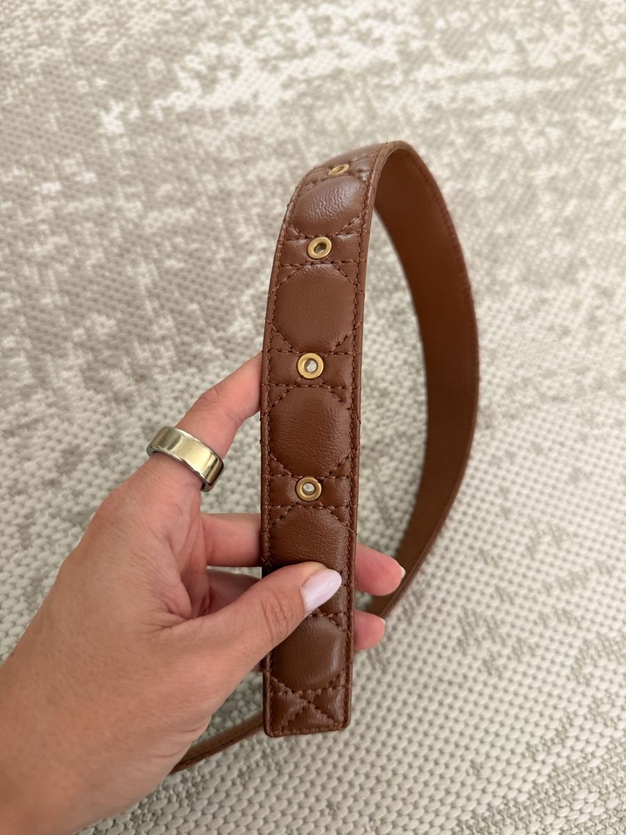 Dior Gürtel: Brown leather belt CD New  – Neu und originalverpackt aus La Croix (Lutry) von secondhandZara 2