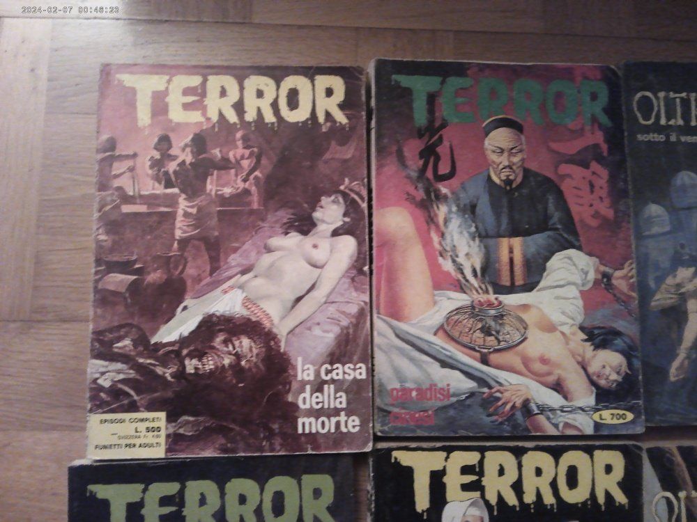 Fumetti: 8 X  Horror EROTIC - Comic  "Terror" & "Oltretomba" – Usato da Volketswil venduto da nemo2000 1