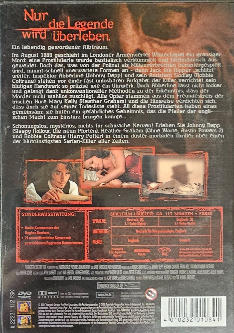 Tous les DVDs: From Hell – D'occasion à Wahlen b. Laufen par Cg10 1