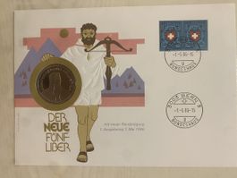 Numisbrief Neuer 5 Franken 1985