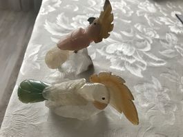 Edelstein-Papageien Figuren, Top Zustand!