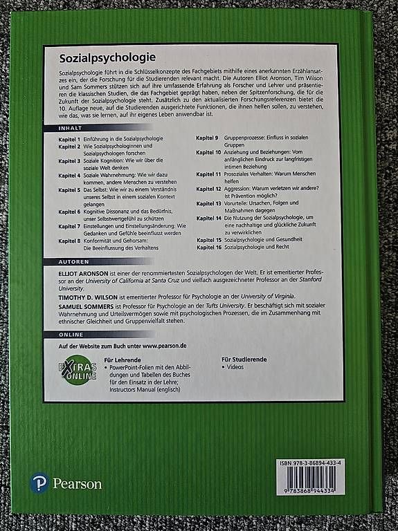 Livres: Sozialpsychologie – D'occasion à Rickenbach SZ par vanille0200 1