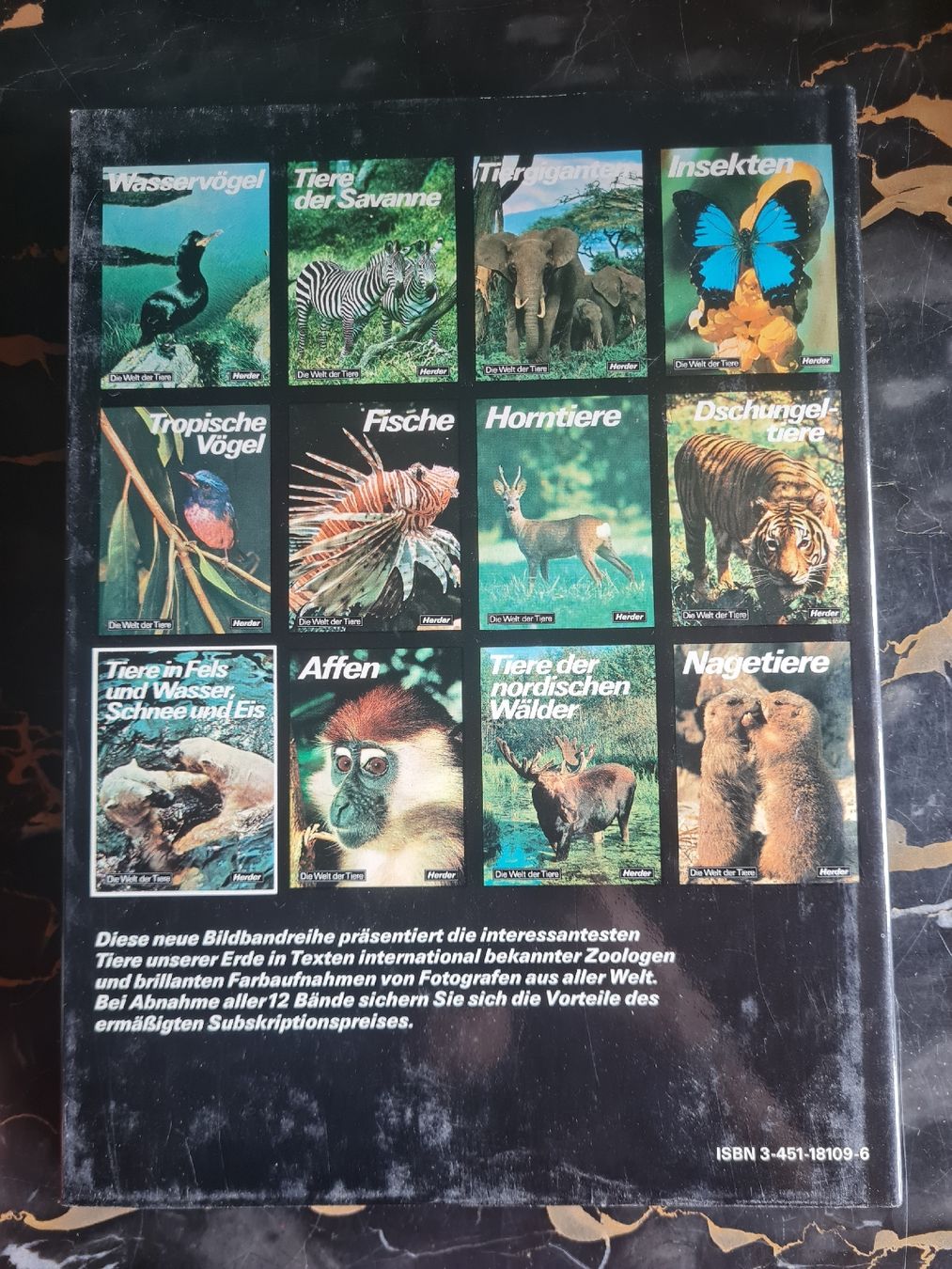 Libri: Die Welt der Tiere 4 Bände Herder Tierbücher – Usato da Bäretswil venduto da Rio. 4
