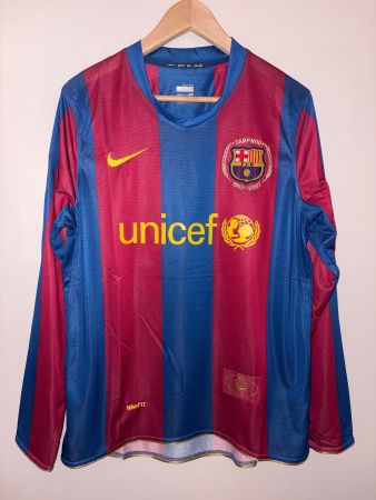 FC Barcelona Langarm Trikot Saison 07/08 Gr. M Messi 19 Nike