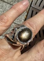 Echter Sternsafir - Designer-Ring Silber