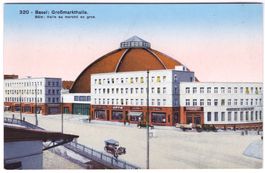 AK Basel Markthalle um 1920 koloriert ungelaufen, farbfrisch
