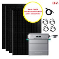 Balkonkraftwerk 4 x Solarpanel + Zendure Solarflow 800 Pro