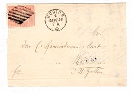 Strubel auf Briefstück 1856