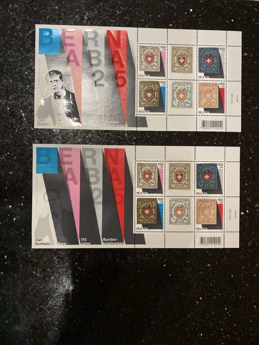 Tutti i francobolli: 2 Bogen Bern Naba 2025, postfrisch, Briefmarken Schweiz – Nuovo (secondo la descrizione) da Schüpfen venduto da Diego2211
