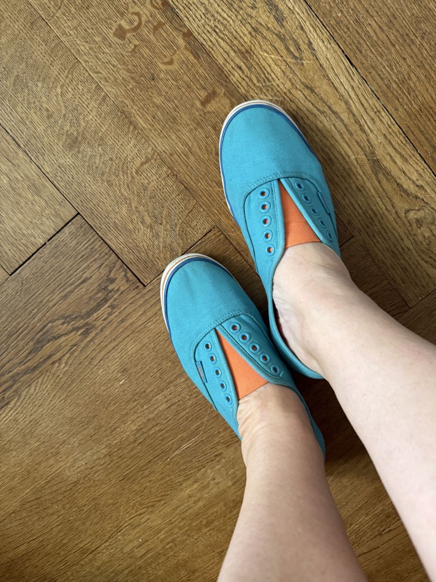Vans Scarpe da donna: Vans Sneaker blau-orange – Usato da Zürich venduto da nakasch 2