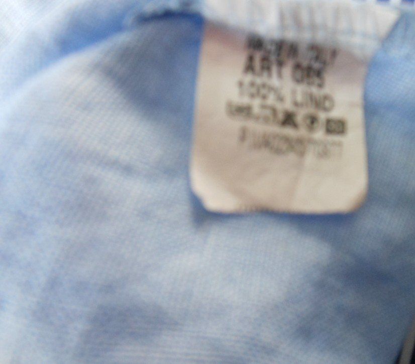 Camicette: ca. Gr. 40 42 LEINENBLUSE hellblau  s.Masse – Usato da Basel venduto da frausommerwind 4