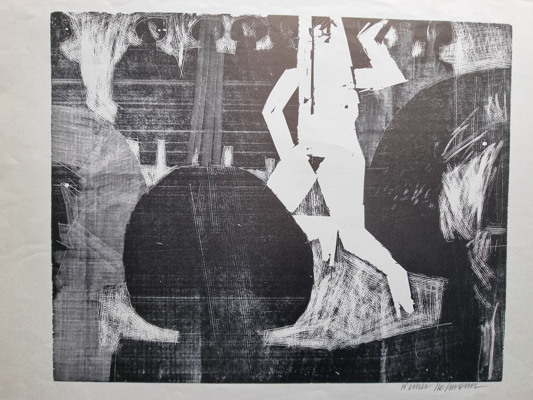 Xilografie: WERNER HOFMANN HOLZSCHNITT SIGNIERT – Usato da Gersau venduto da grafik-kunst 2