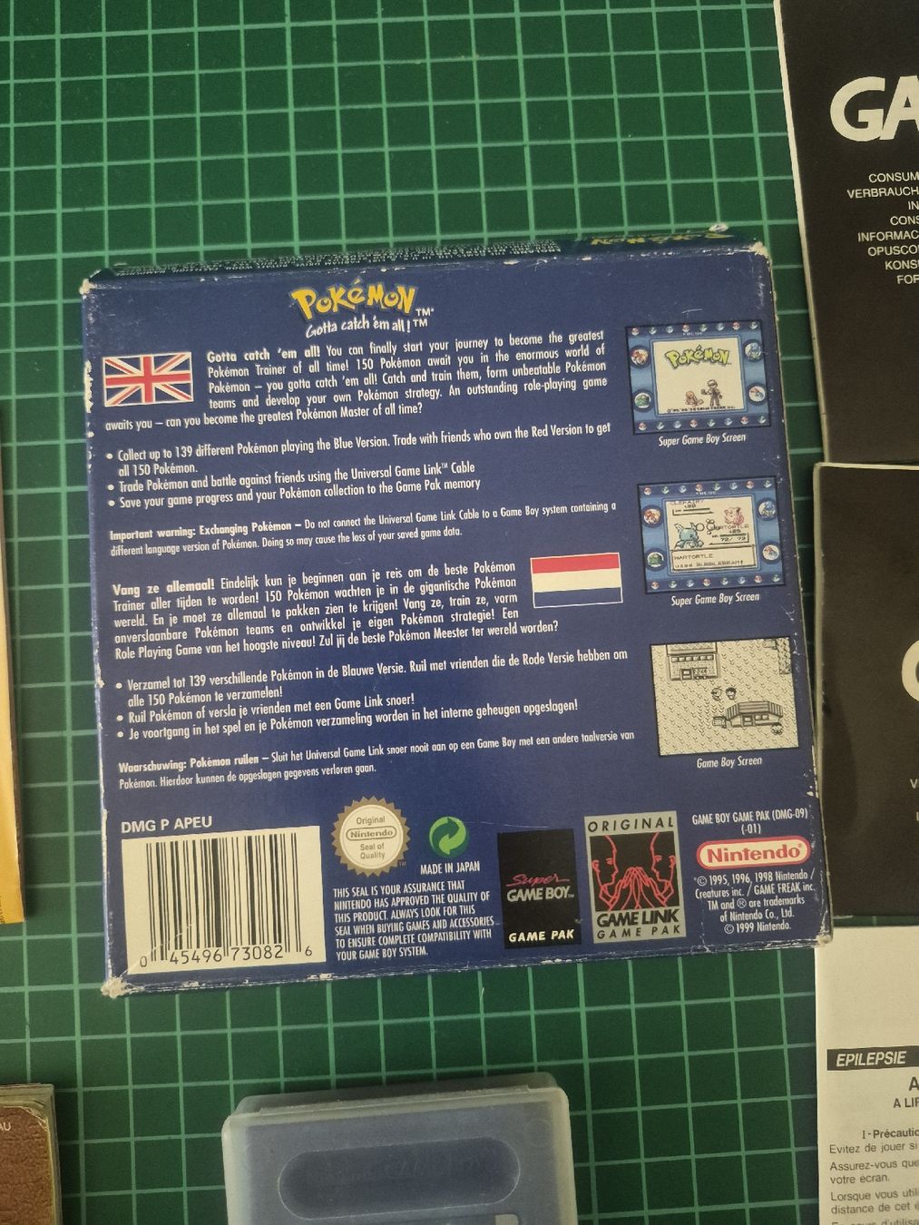 Pokémon Giochi: Pokemon Blue Version Game Boy complete in box [ on ovp] – Usato da Meyrin venduto da Retro-GZ 2