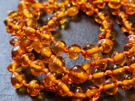echte Bernsteinkette cognac Naturbernstein Litauen Kette