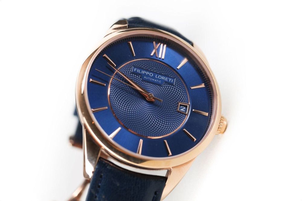 Filippo Loreti Uhr Rome Rose Gold Blue Acheter sur Ricardo