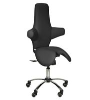 Sattelsitz SCHWARZ Multi-Rückenlehne mit Wippmechanik
