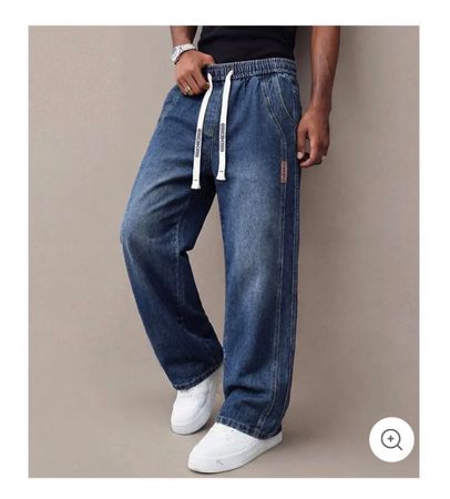 Japanische Herren-Jeans / Baggy Jeans Blau – Grösse 32 NEU