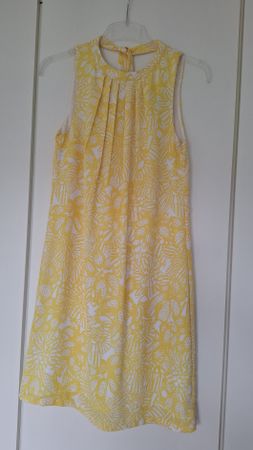 H&M Sommerkleid, Grösse 34, Gelb-Weiss - Top Zustand!