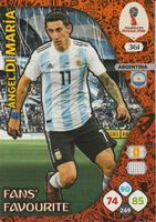 FIFA RUSSIA 2018 Adrenalyn XL 361 FANS' FAVOURITE DI MARIA