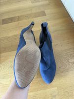 Clarks Boots Blau Wildleder Chelsea Grösse 38 guter Zustand