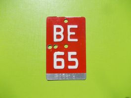 Velonummer / Fahrradnummer BE 65