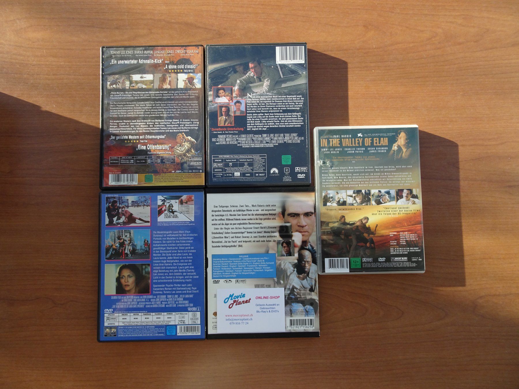 Tutti i DVDs: Tommy Lee Jones Filme – Usato da Schenkon venduto da Movieplanet 2
