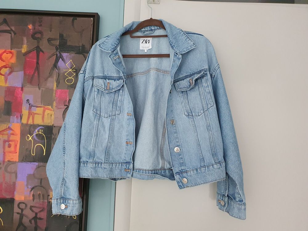 ZARA Veste en jeans bleue manches chauves souris M | Kaufen auf Ricardo
