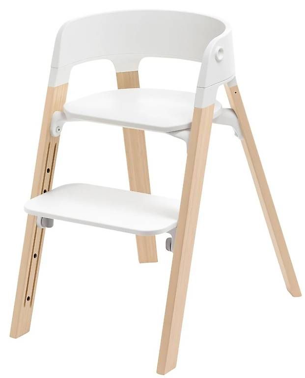 Stokke Seggioloni: Hochstuhl Stokke Steps weiss – Usato da Baldingen venduto da Lucky020806