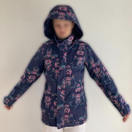 Burton Ski-/Snowboardjacke mit Blumenmuster, Grösse S