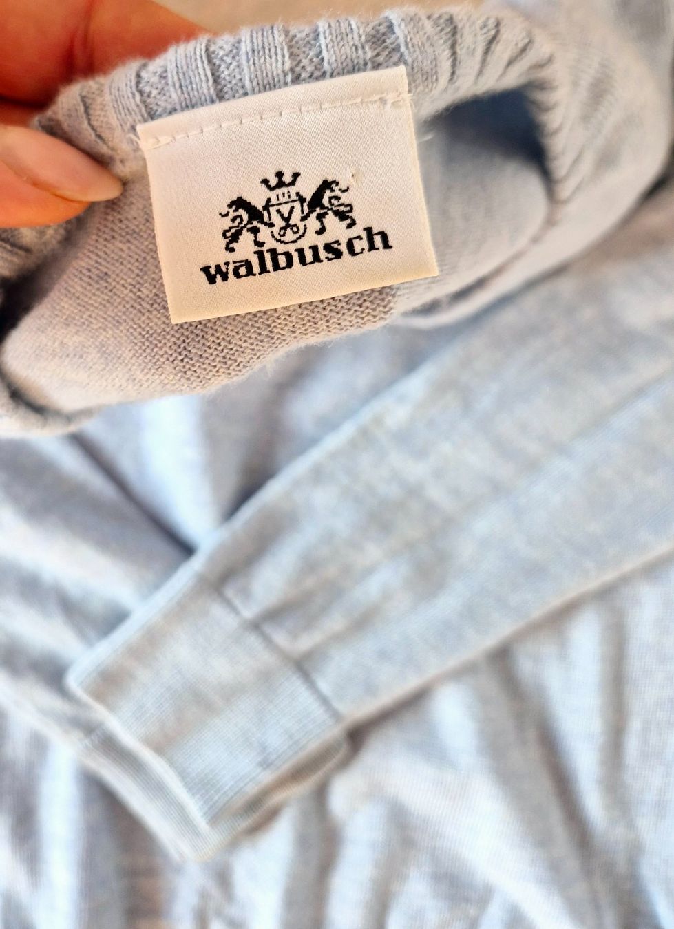 Walbusch Pullover & Sweatshirts: WALBUSCH PULLOVER PULLI 36 S HELLBLAU SCHURWOLLE BUTTERWEICH – Gebraucht aus Elsau von the-colorful-side 2