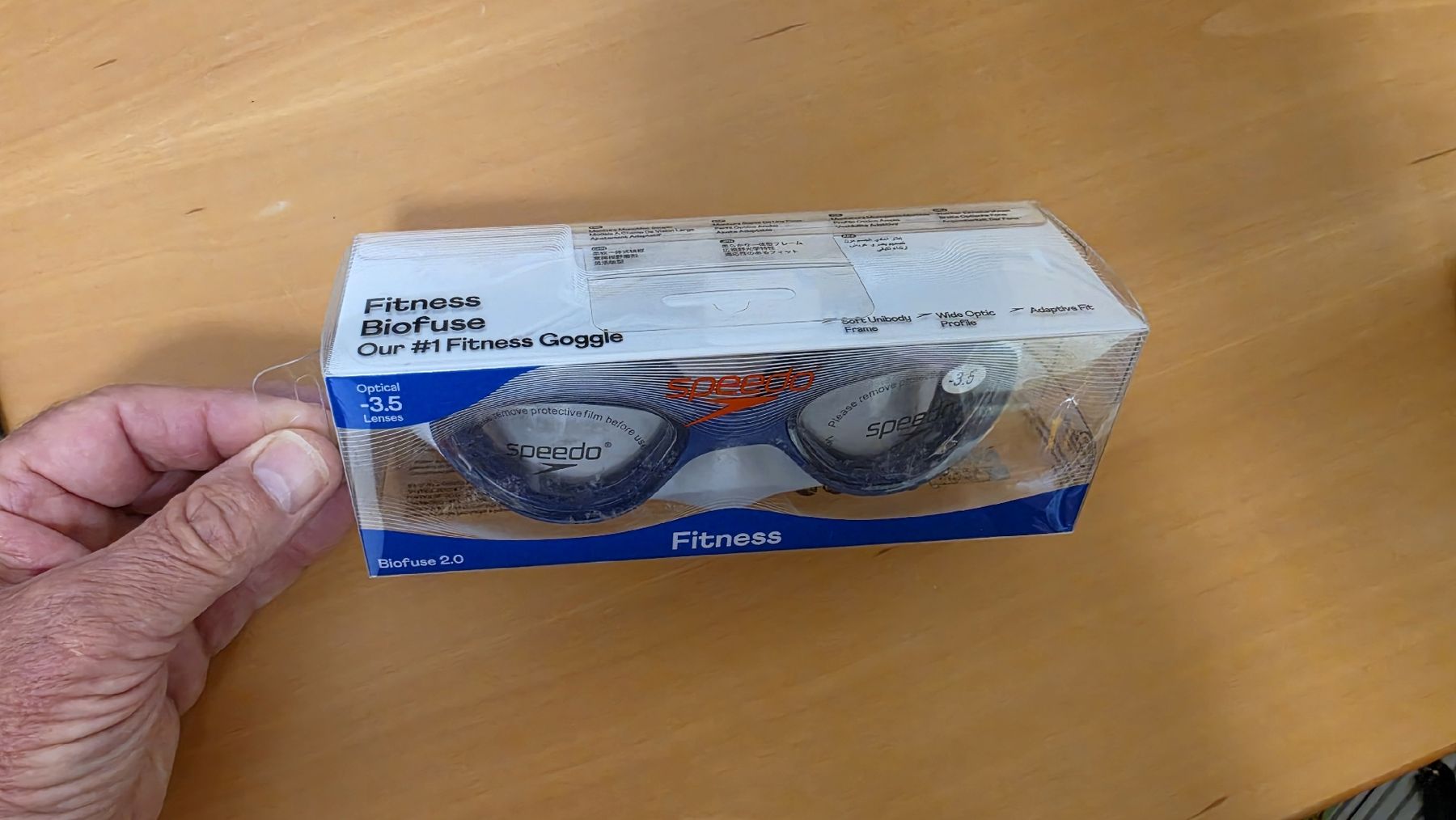 Speedo Occhiali & Lenti: Schwimmbrille Speedo Biofuse 2.0 Optical Goggles Clear/Blue – Nuovo e nell'imballaggio originale da Elgg venduto da Threedee 1