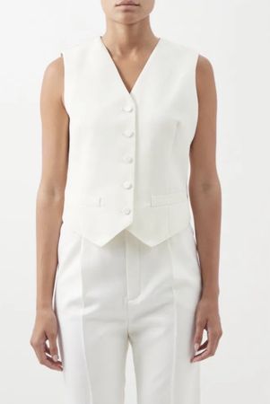GUCCI Weste Wolle tailliert Ivory IT40/S neu NP 1100