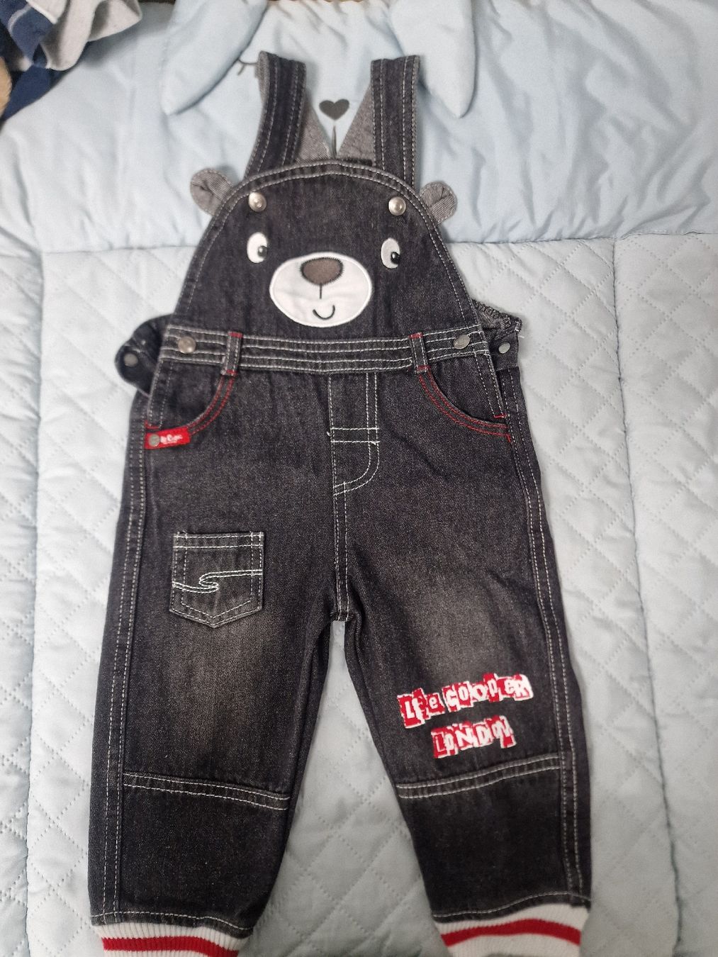 Lee Pantaloni: Salopette bébé garçon Lee Cooper, taille 18 mois, ours – Nuovo (secondo la descrizione) da Vétroz venduto da elo_7srz