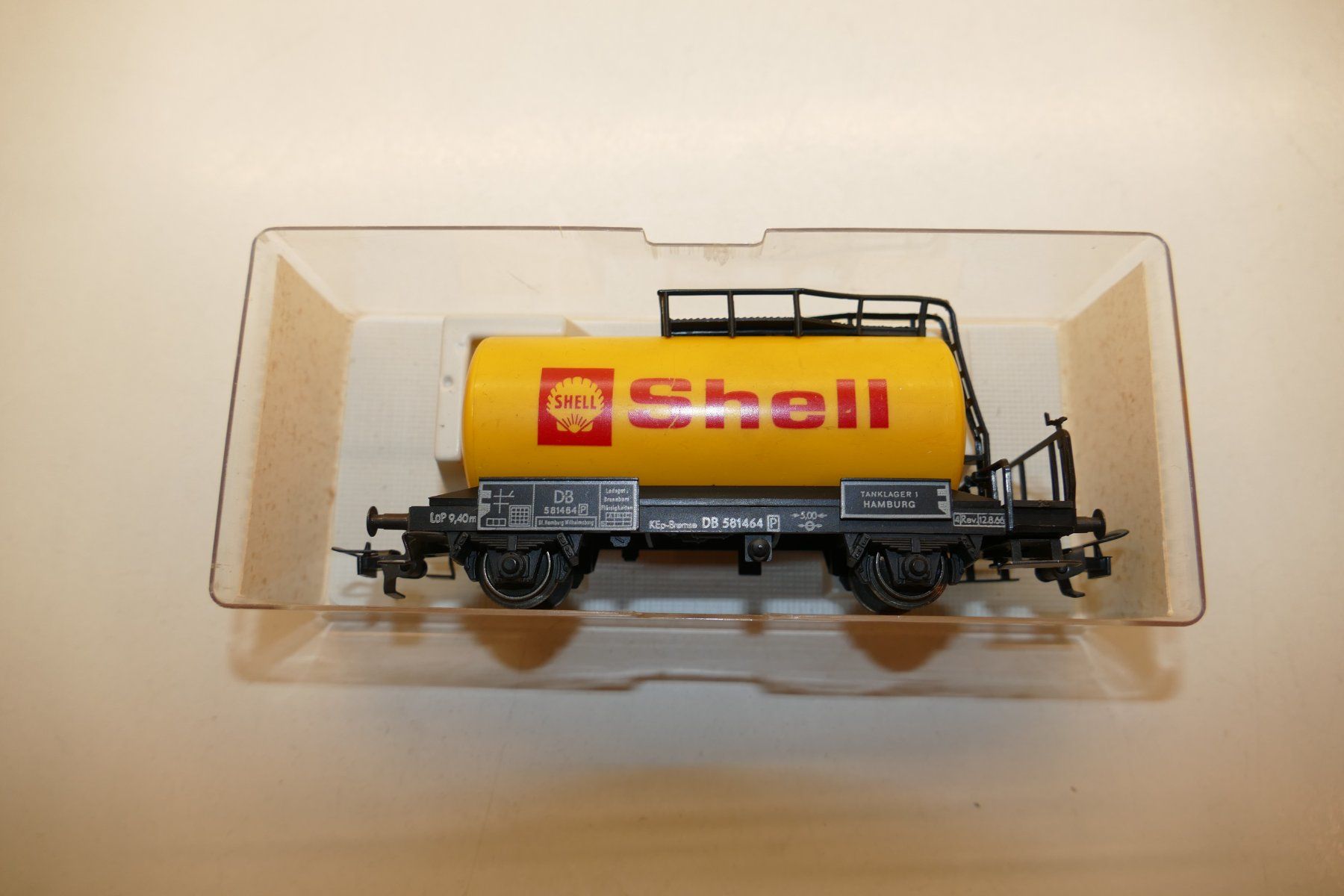 Fleischmann Modellini di ferrovie: Fleischmann H0: DB Kesselwagen Shell gelb – Usato da Niederhasli venduto da rail-duerst