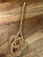 kleiner antiker Teppichklopfer aus Weiden, 57 cm lang