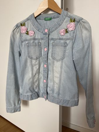 Jeansjacke von Benetton Gr. 150 cm (10/11 Jahre)