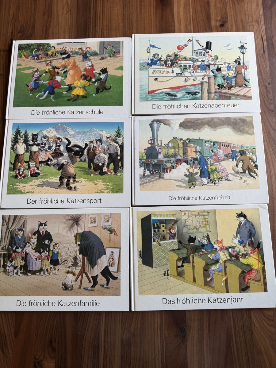 Libri: 6 Kinderbücher, das Katzenjahr – Usato da Stadel venduto da Bambus59