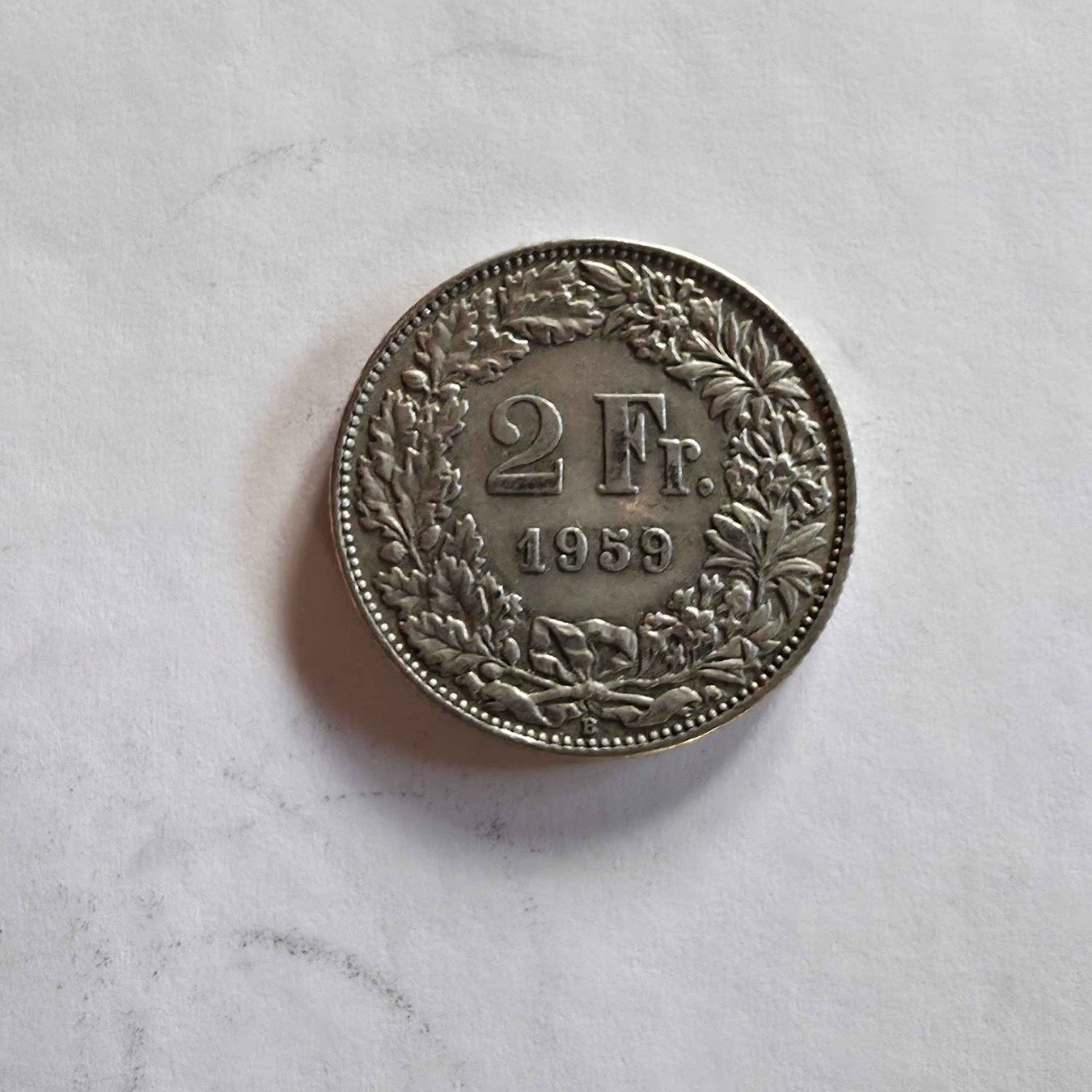 Tutti le monete: Silber-Münze 2-Franken 1959 – Usato da Filzbach venduto da Cschufi